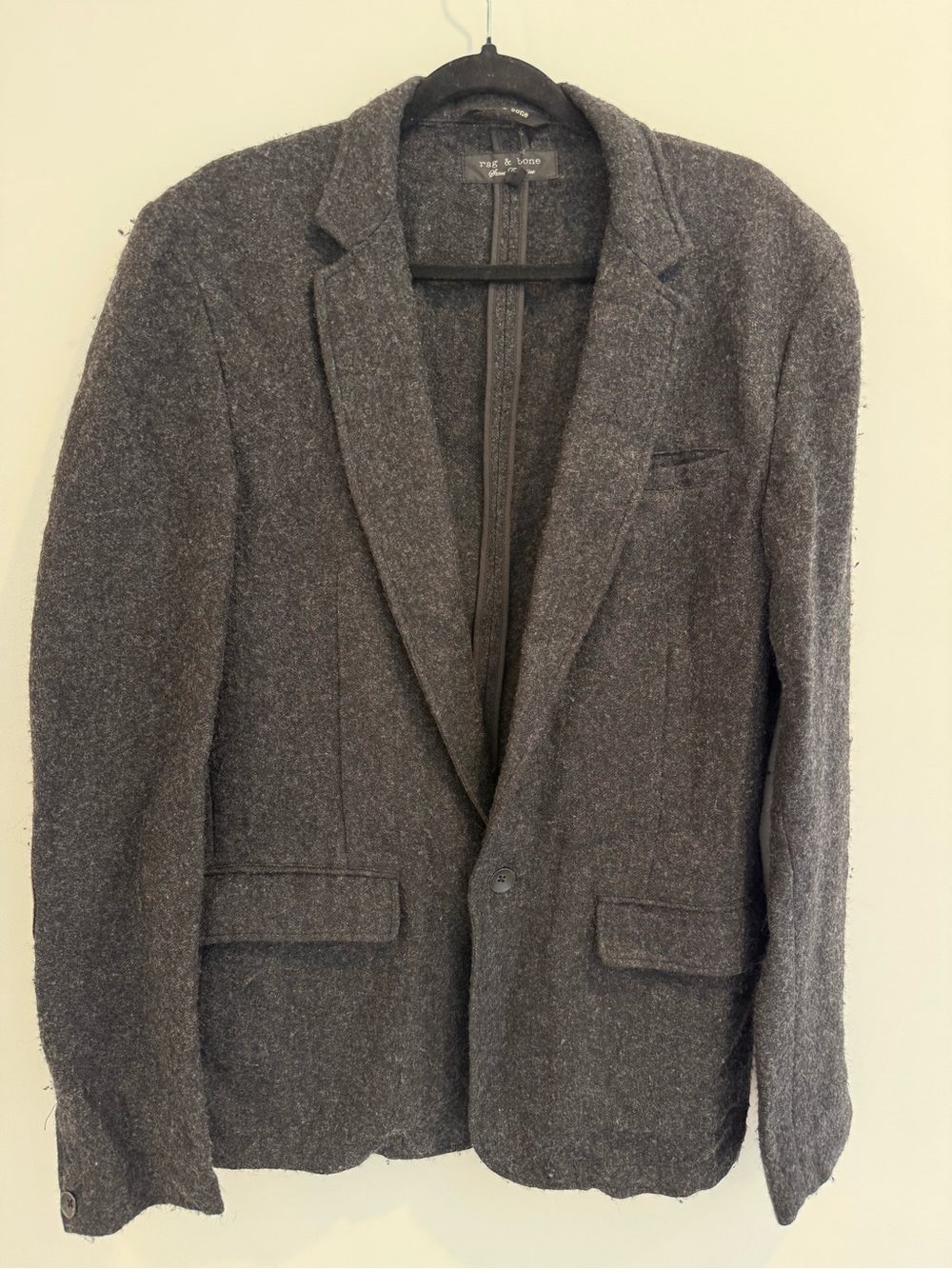 rag & bone charcoal gray sport coat
